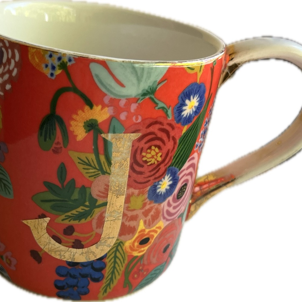 Rifle Paper Co. for Anthropologie Monogram Mug.